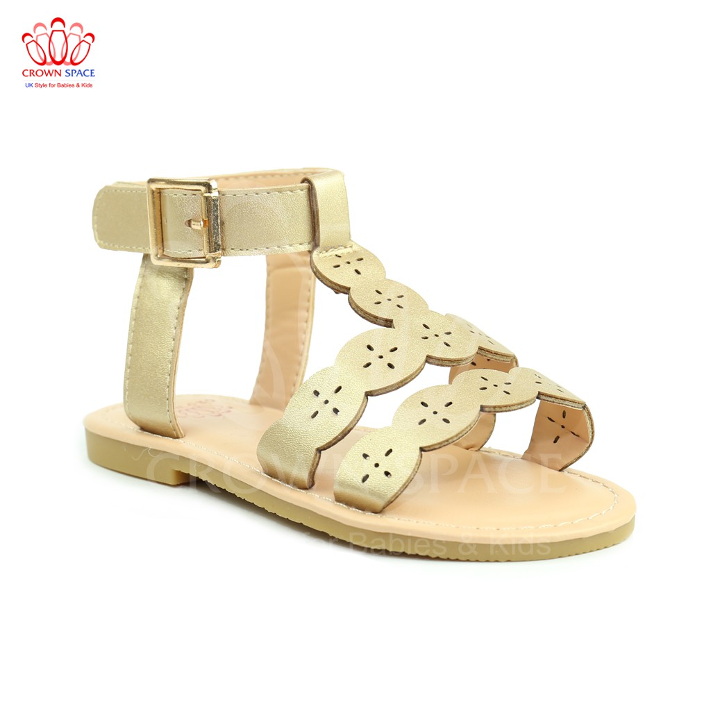 Xăng đan Bé Gái Crown Space UK CRUK7012 Sandals Đi Học Đi Chơi Trẻ em Cao Cấp Nhẹ Êm Thoáng Size 25-34/2-14 Tuổi