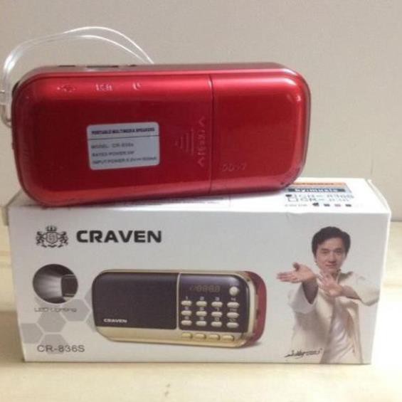 Loa radio mini Craven CR836s  nghe đài, nghe nhạc, nghe kinh phật