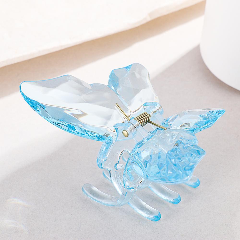 JUNE Kẹp Càng Cua Trong Suốt Đính Đá Pha Lê Cho Nữ