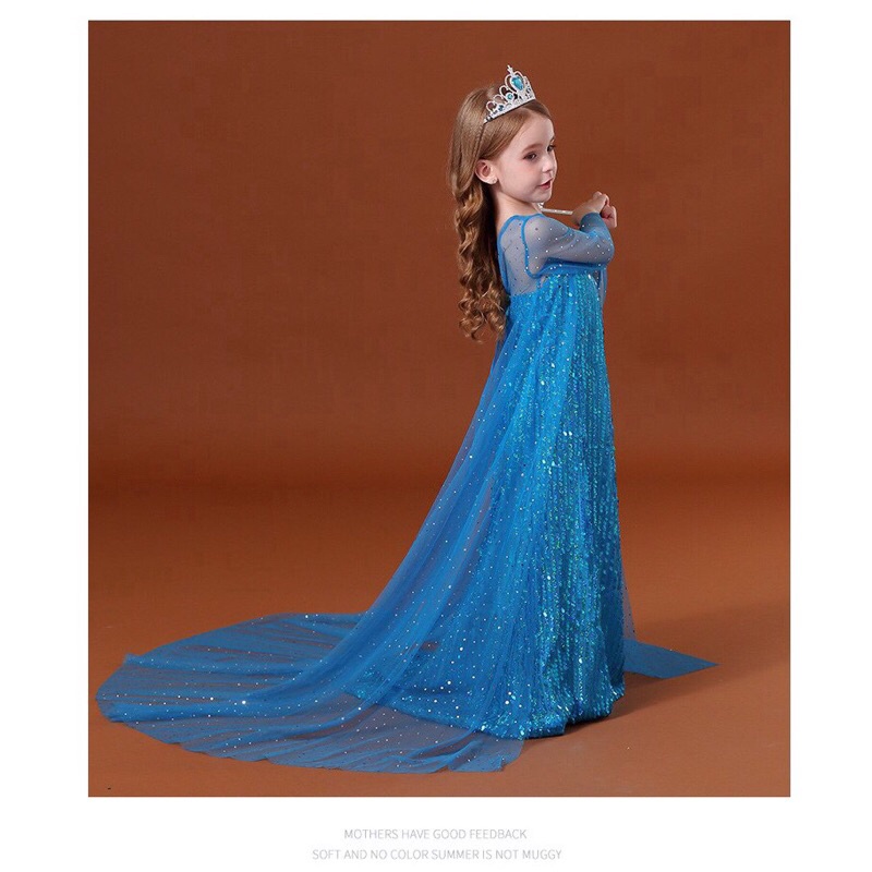 Váy công chúa elsa 2 màu