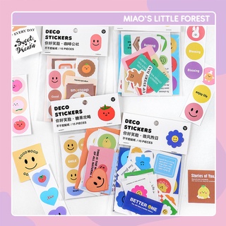 Sticker mặt cười HAPPY FACE set hình dán mặt cười phong cách Hàn trang trí sổ tay bullet journal MST361 miaolittleforest
