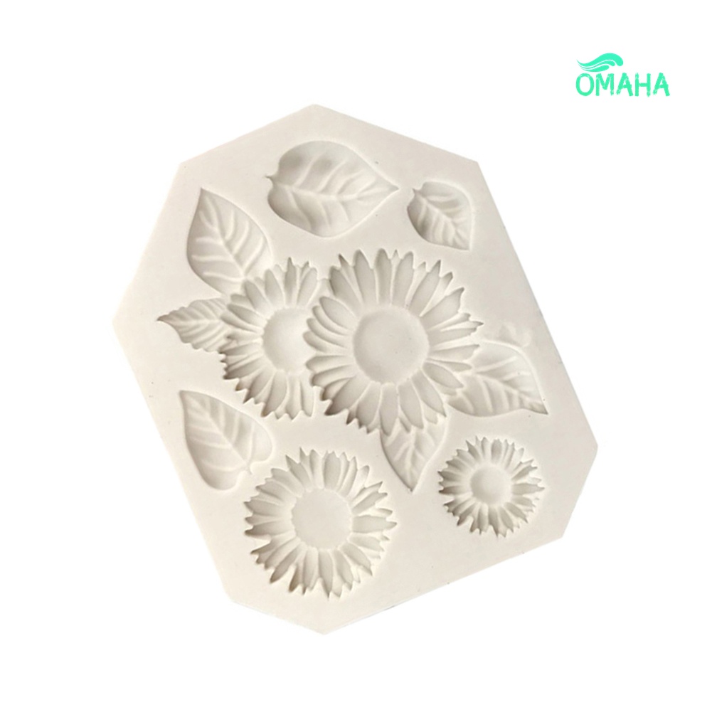 Khuôn Silicone Tạo Hình Hoa Hướng Dương Trang Trí Bánh