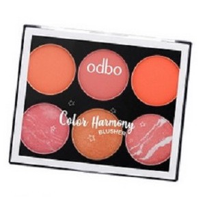 Phấn Má Hồng Có Nhũ Và Lì Odbo Tông Cam San Hô Color Harmony OD104 No 01- Phấn Má Hồng Odbo Color Harmony OD104