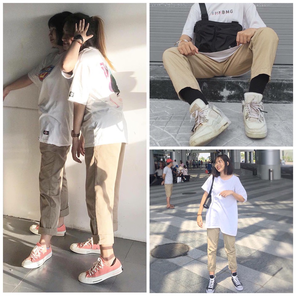 < FREESHIP > Quần Basic Kaki Lưng Thun [ Form UNISEX ]