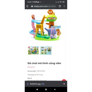 Bộ đồ chơi mô hình công viên
