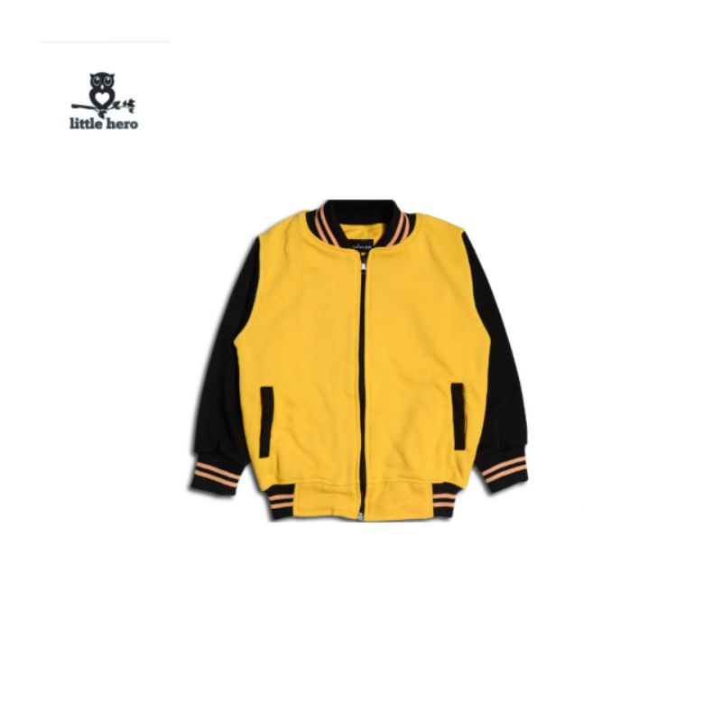 Lh Áo Khoác Bóng Chày Trẻ Em "Vàng Đen" / Varsity