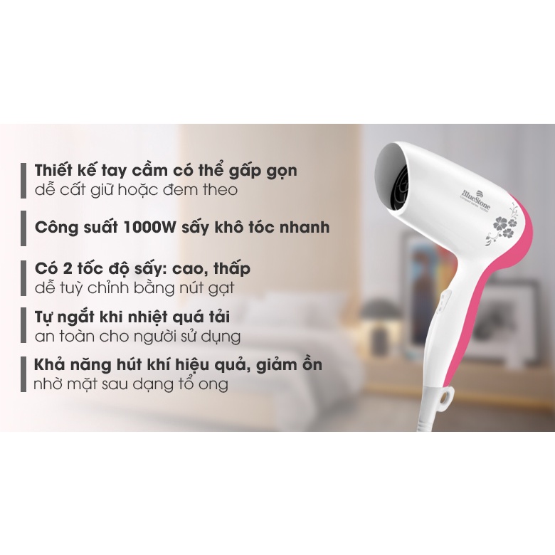 Máy sấy tóc BlueStone HDB-1821B 1000W