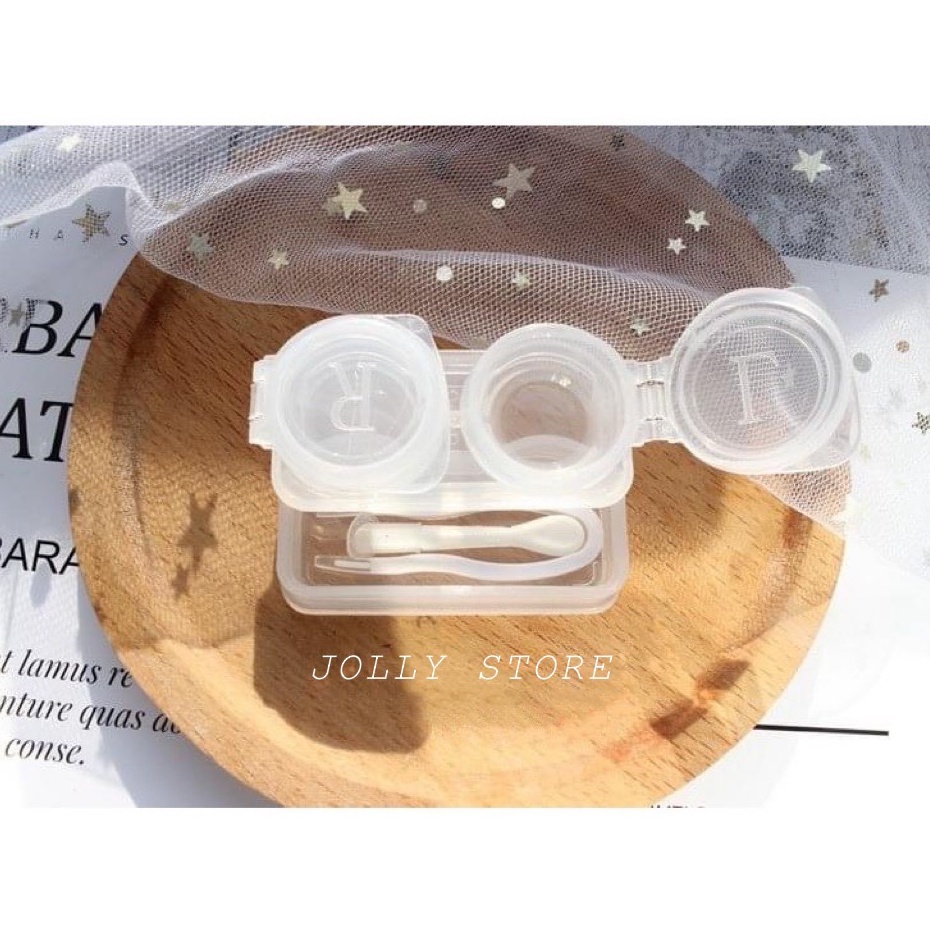 Khay Lens Nắp Gập Nhiều Màu Có Dụng Cụ Đeo