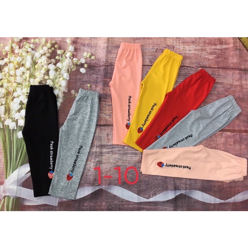 (video+ảnh thật) Quần Legging Đẹp Cho Bé Gái - Chất Liệu Vải Nhẹ Và Mềm Mịn giá tận xưởng