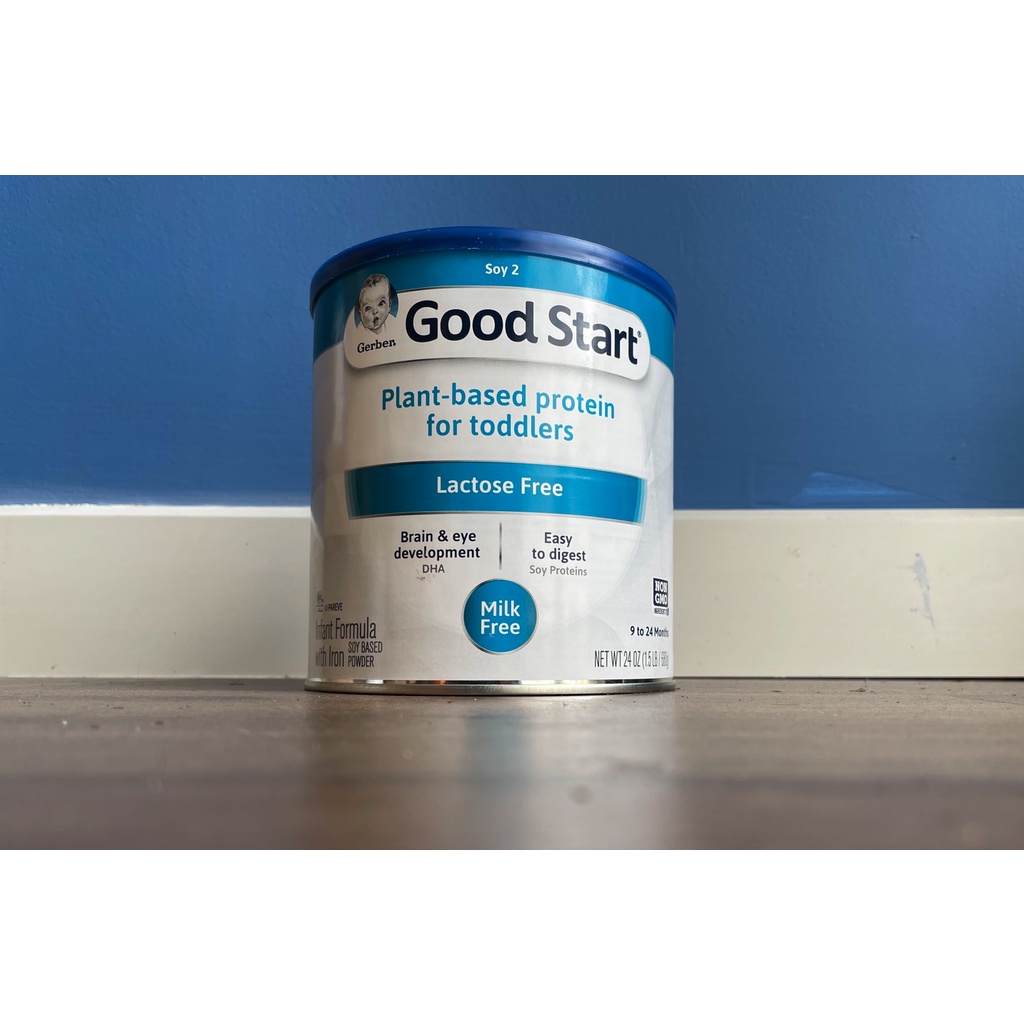 Sữa cho trẻ không dung nạp lactose Gerber Good Start Soy2 680g, từ 9-24 tháng tuổi, date 27/9/2023, bill sỉ đi bay