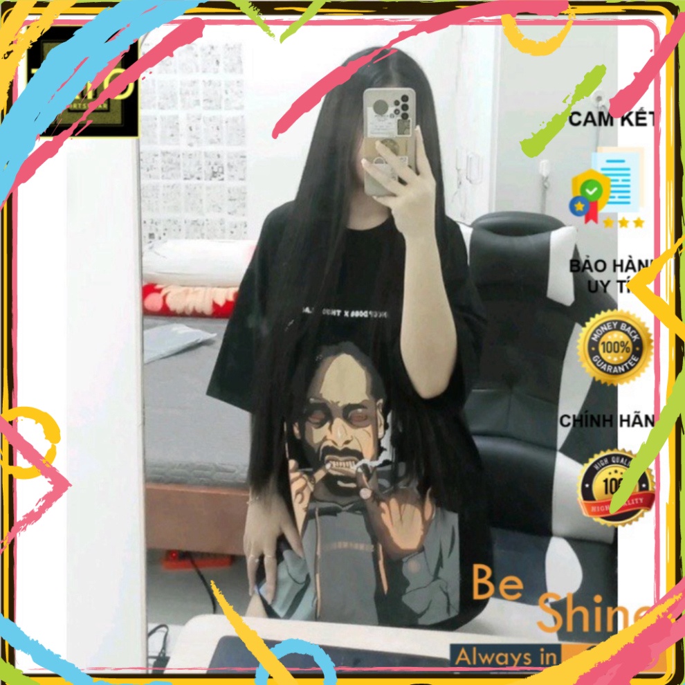 Áo thun form rộng tay lỡ SnoopDogg x T Lào áo phông dáng rộng freesize Thuốc Lào ulzzang Hot 2022 | BigBuy360 - bigbuy360.vn