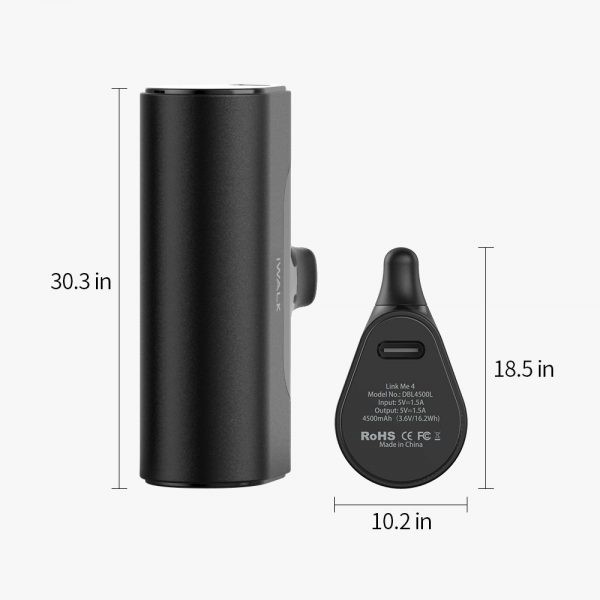 [HÀNG CHÍNH HÃNG] Pin sạc dự phòng iWalk Link Me Plus 4500mAh (DBL4500L) – Cổng sạc Lightning dùng cho iPhone