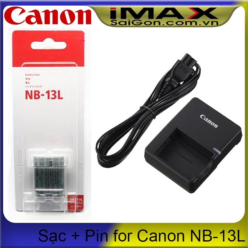 Bộ 01 pin Canon NB-13L + 01 sạc Canon CB-2LHT - Hàng nhập khẩu