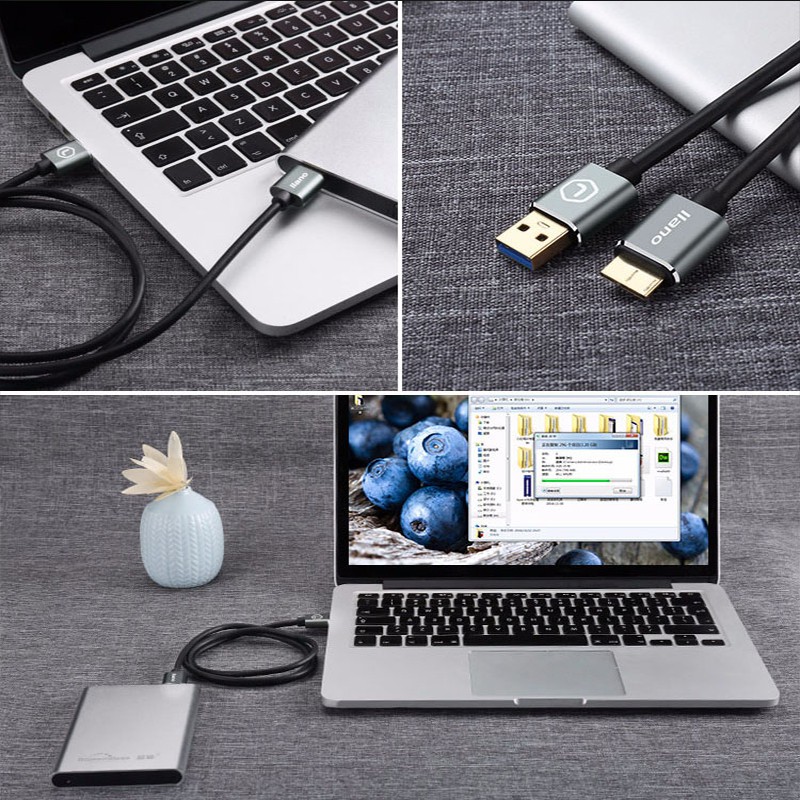 Cáp Dữ Liệu llano Usb Type-a Cho Ổ Cứng Hdd Type-C