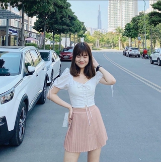 ÁO CROPTOP TAY PHỒNG NÚT BỌC
