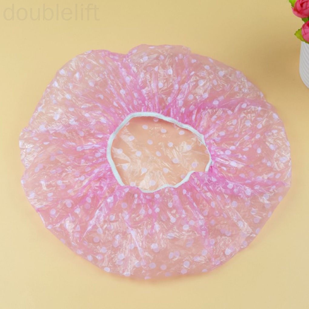 6 Mũ trùm tóc làm từ nhựa trong suốt dùng một lần sử dụng tiện lợi cho nữ