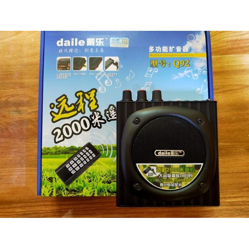 Loa bẫy chim, loa trợ giảng daile Q92 kèm thẻ nhớ 4G