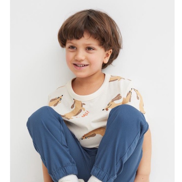 Bộ áo cộc quần dài h.m cho bé trai từ 4-9y (Authentic)