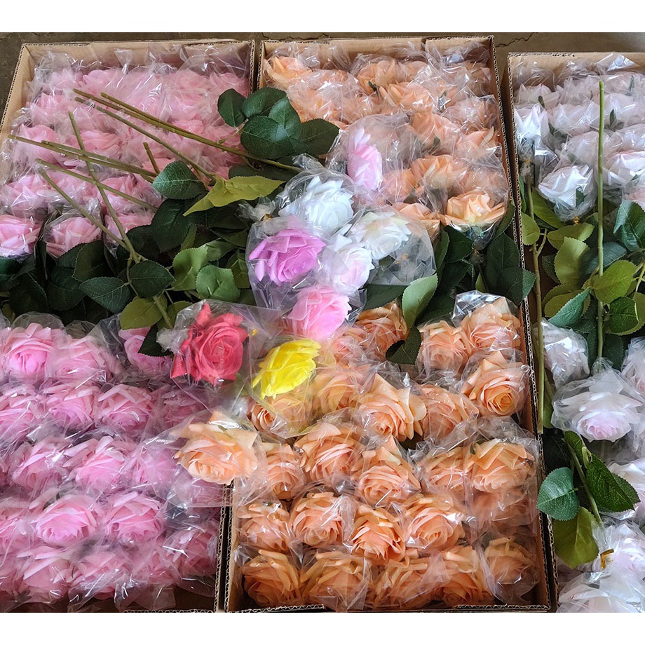 ⚡HÀNG CAO CẤP⚡ Hoa Hồng Lụa Mềm Phủ Dưỡng Ẩm Như Thật - Hoa Giả Decor trang trí, phụ kiện chụp ảnh