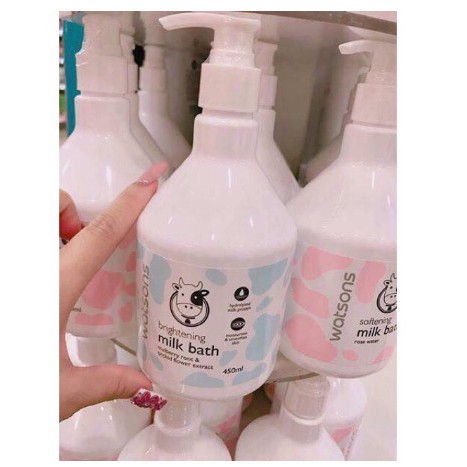 SỮA TẮM BÒ WATSONS MILK BATH THAILAND 450ML