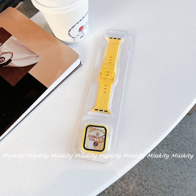 Dây Silicone Thay Thế Cho ĐồNg Hồ Đeo Tay Thông Minh 41mm 45mm 44mm 40mm 7 6 5 4 3 2 1 SE