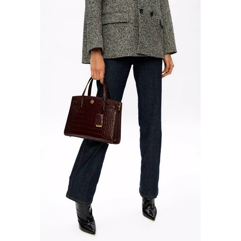 TÚI WALKER EM BOSSED SMALL SATCHEL TORY