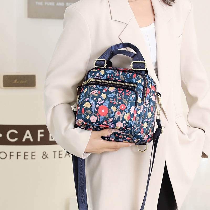 Túi Đeo Chéo Vai Bằng Nylon Cỡ Lớn In Họa Tiết Hàng Mới Phong Cách Đơn Giản Cho Nữ
