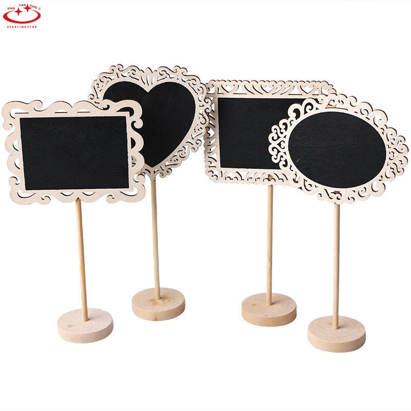 Bảng Đen Mini Bằng Gỗ Có Chân Đứng Dùng Cho Trang Trí Tiệc Cưới