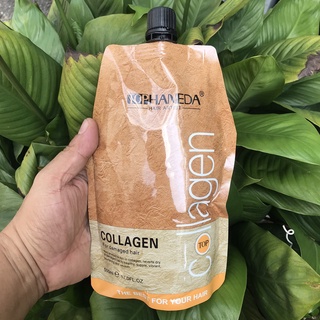 {Chính hãng} {Siêu rẻ} Hấp dầu Haneda Collagen phục hồi tóc hư tổn 500ml (mẫu mới) (2026)