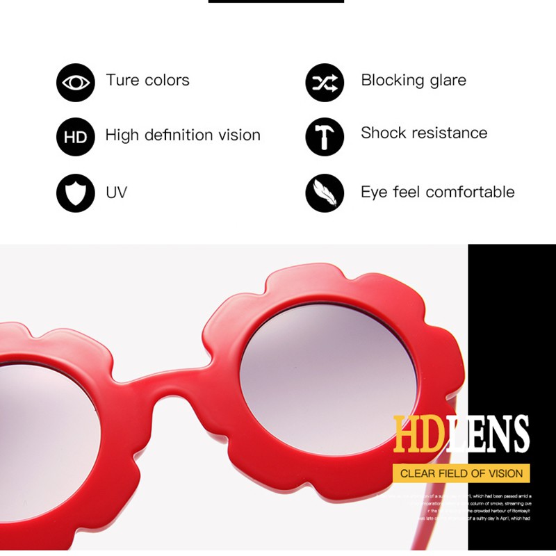 Kính mát tròn hình hoa hướng dương cho bé