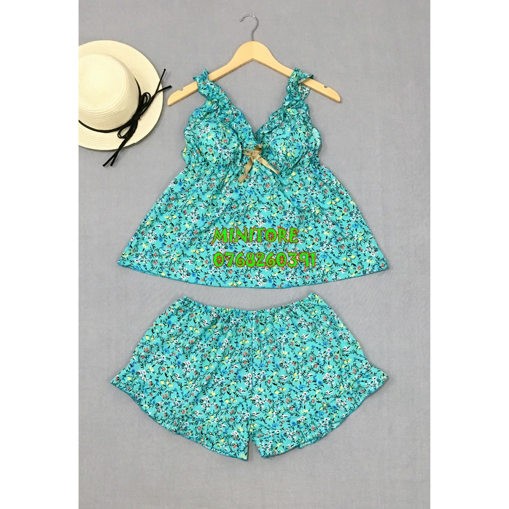 [60KG - 90KG] ĐỒ BIGSIZE KATE LỤA HOA CÓ MÚT ÊM THÁO RỜI, ĐỒ SIZE LỚN VẢI MỀM MÁT KHÔNG NHĂN | BigBuy360 - bigbuy360.vn