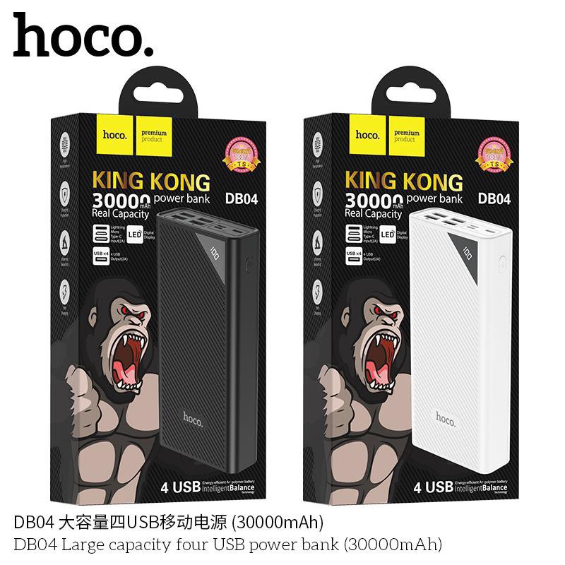 【Giá Sỉ】Pin sạc dự phòng tặng kèm dây sạc hoco db04 30000mah pin bền dành cho iphone ipad samsung oppo xiaomi – QPK