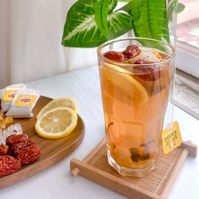 SET 10 gói trà lipton thảo mộc cam thảo xí muội