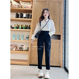 Quần tây ống đứng cúc lệch 110
