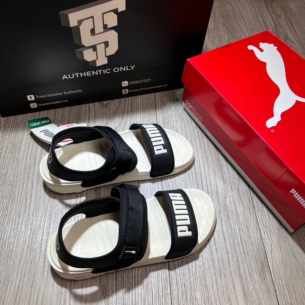 Giày PUMA SANDALS SOFTRIDE BLACK 375104 02 Full Box Tag Auth