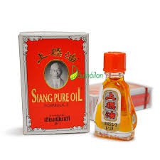 Dầu gió Siang pure oil chữ vàng Thái Lan 3ml