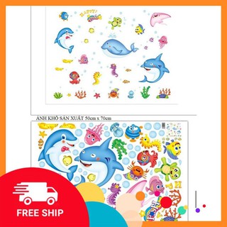 ⚡️𝗙𝗥𝗘𝗘𝗦𝗛𝗜𝗣⚡️ Decal dán tường Bé đi công viên nước