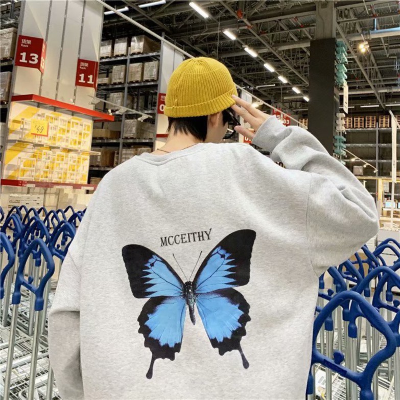 áo thun dành cho cặp đôi Nam Tay Dài Dáng Rộng Phong Cách Hàn Quốc Size M-5Xl | BigBuy360 - bigbuy360.vn