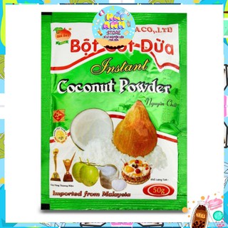 ✅ [ CHẤT LƯỢNG ] Bột cốt dừa MINACO ( Bột cốt dừa quả đào )( 1 gói 50g ) ✔