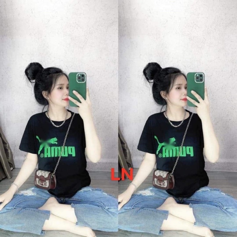 Áo phông chữ xanh LN11