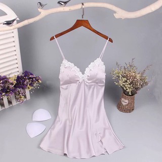 Váy lụa quyến rũ, lụa satin mềm mịn, thoáng mát