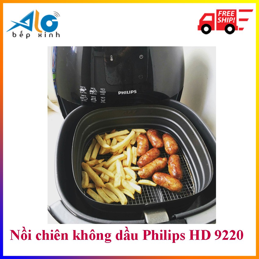 [Mã ELHADEV giảm 4% đơn 300K] Nồi chiên không dầu Philips HD9220 - Alo Bếp Xinh