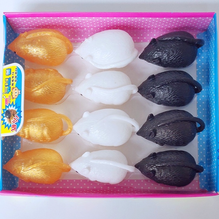 Squishy Chuột Đồ chơi Gudetama bóp trút giận con chuột đen ghớm ghiếc