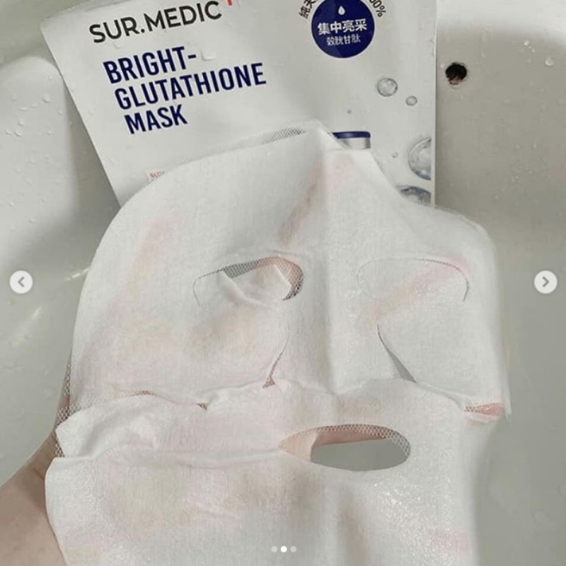 Mặt Nạ Dưỡng Trắng Sur.Medic Super Glutathion 100 Bright Mask