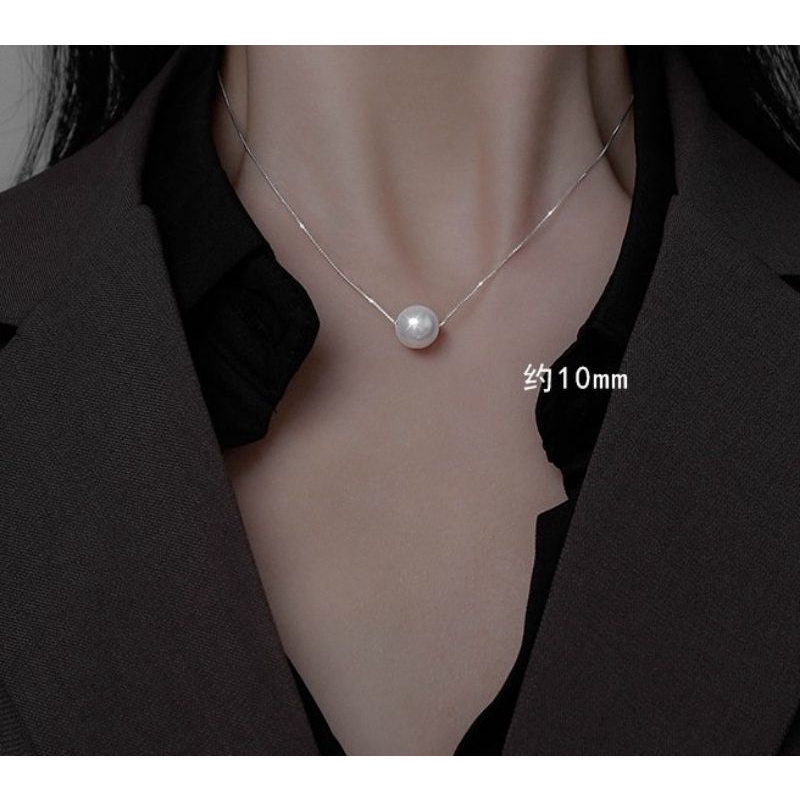 Dây chuyền bạc 925 mặt hạt châu vĩnh viễn bảo hành