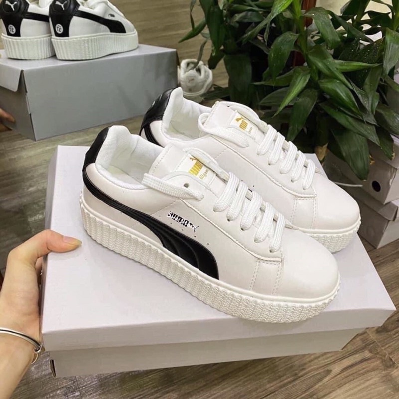 ❌🎁 Giày Thể Thao 𝐏𝐮𝐦𝐚, 𝐏𝐮𝐦𝐚 Kẻ Đen Bản Đế Sần Đẹp