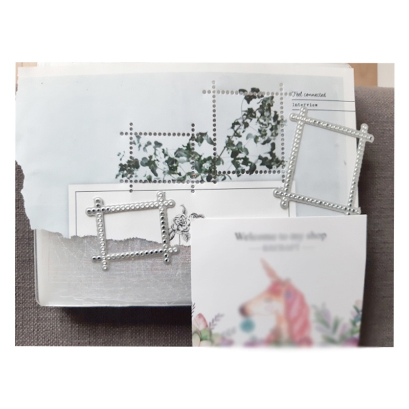 Khuôn Kim Loại Hình Chữ Nhật Dùng Trang Trí Album Ảnh DIY