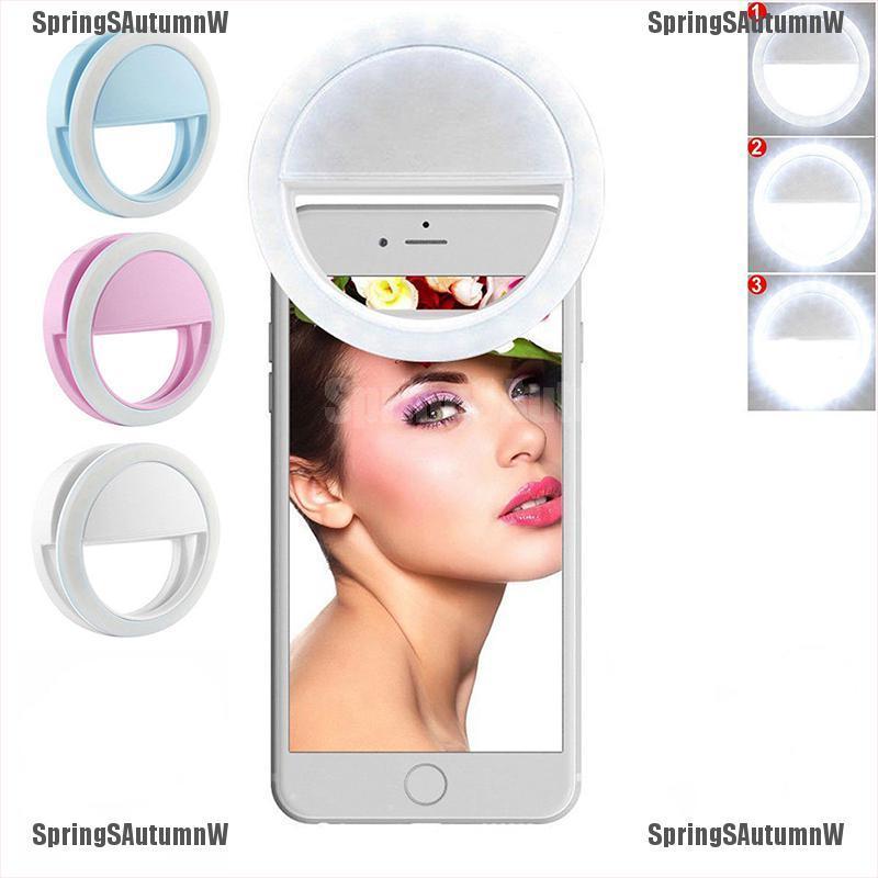 IPHONE Vòng Đèn Led Trợ Sáng Hỗ Trợ Chụp Ảnh Selfie Cho Điện Thoại / Máy Tính Bảng Samsung