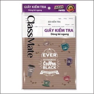 Giấy kiểm tra tờ 1 và tờ đôi Classmate