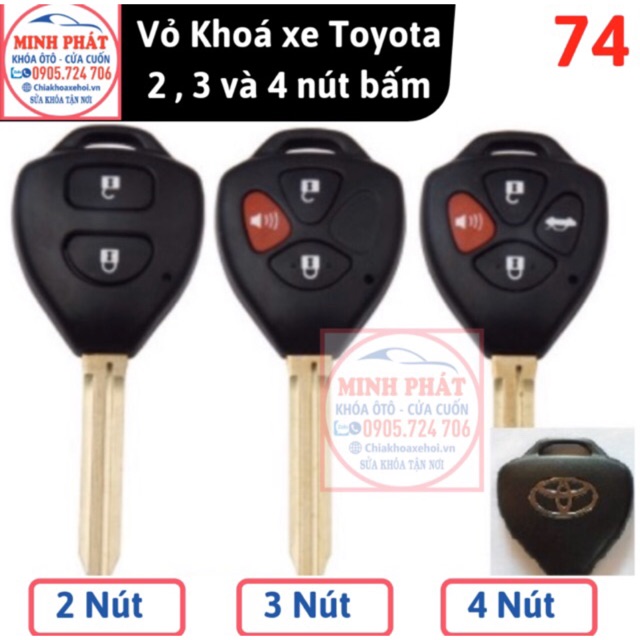 Vỏ Khoá Toyota Innova , Hilux , Fortuner , Vios , Corolla Altis , Yaris